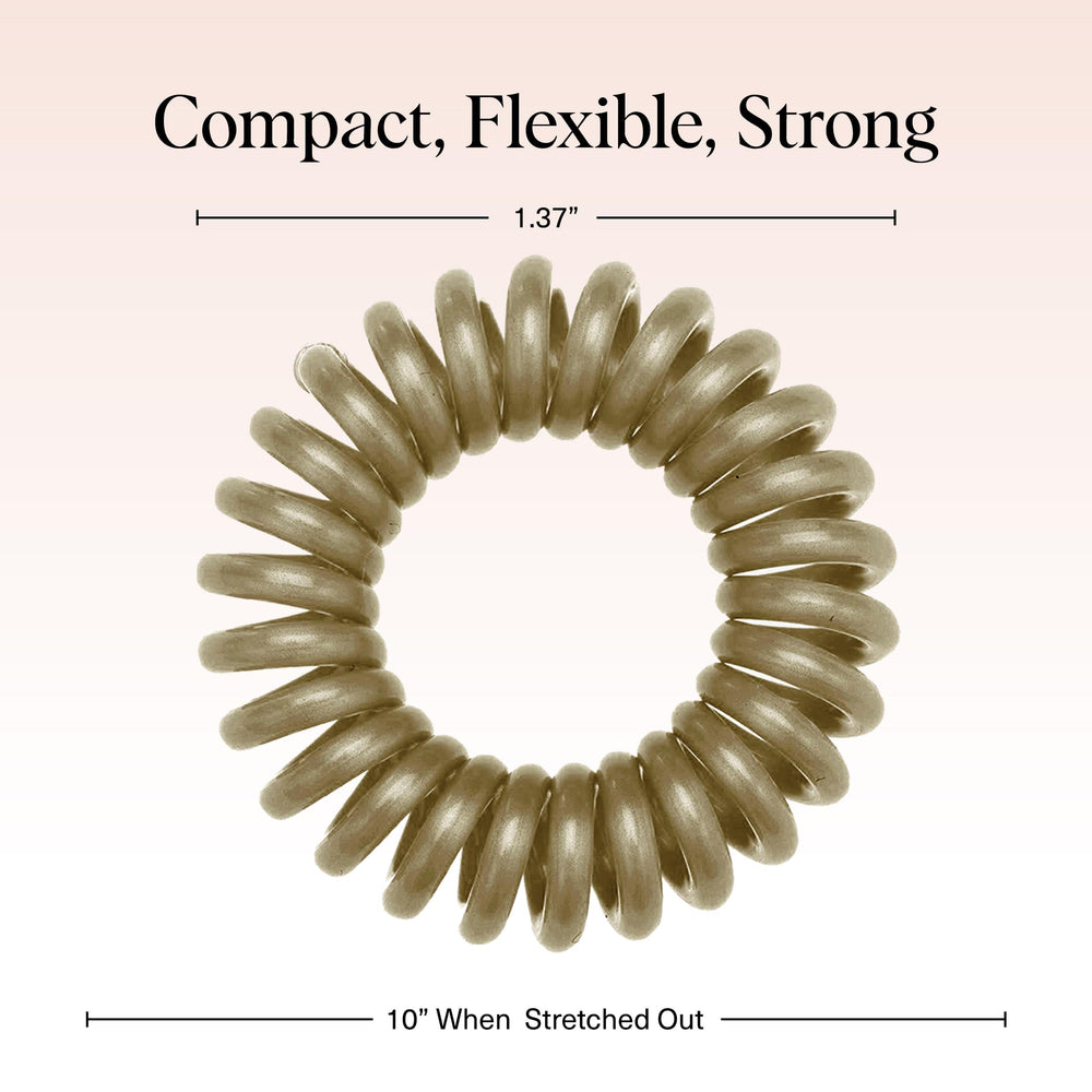 Kitsch no-crease hair ties stay hygienic and resist moisture absorption.