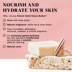 Kitsch nourishing soap bar ready for daily use and a close shave.