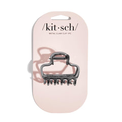 Kitsch Open Shape Metal Hair Clip with hematite finish for quick elegant updos.