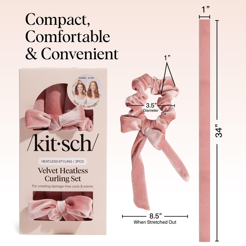 Kitsch overnight-use close-up highlights velvet texture and gentle grip.