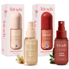 Kitsch Hair Perfume Warm Sugar packaging, gift-ready holiday set.