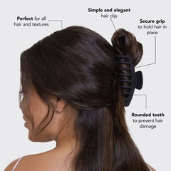 Kitsch pinza garra cabello diseño ergonómico facilita el agarre sin esfuerzo.
