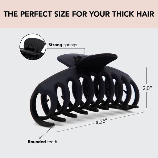 Kitsch pinza garra tortosa grande para peinados duraderos y con estilo.