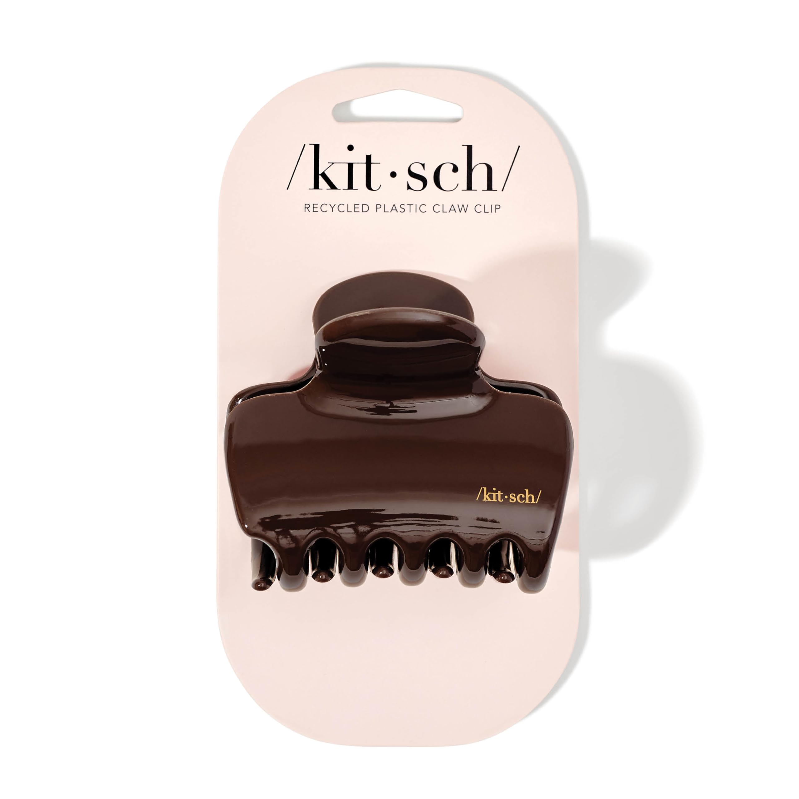 Kitsch pinza de pelo chocolate para recogido medio, sujeción fiable.