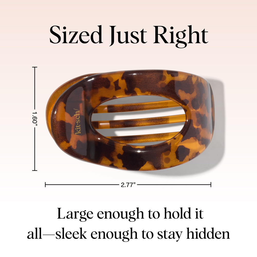 Pinza plana Kitsch es ideal para uso diario elegante en cualquier atuendo.