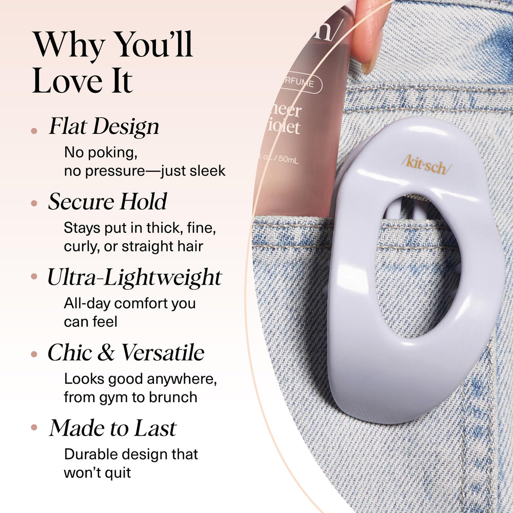 Kitsch pinza plana ligera cómoda: ideal para reposar la cabeza sin presión.