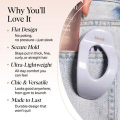 Kitsch pinza plana ligera cómoda: ideal para reposar la cabeza sin presión.