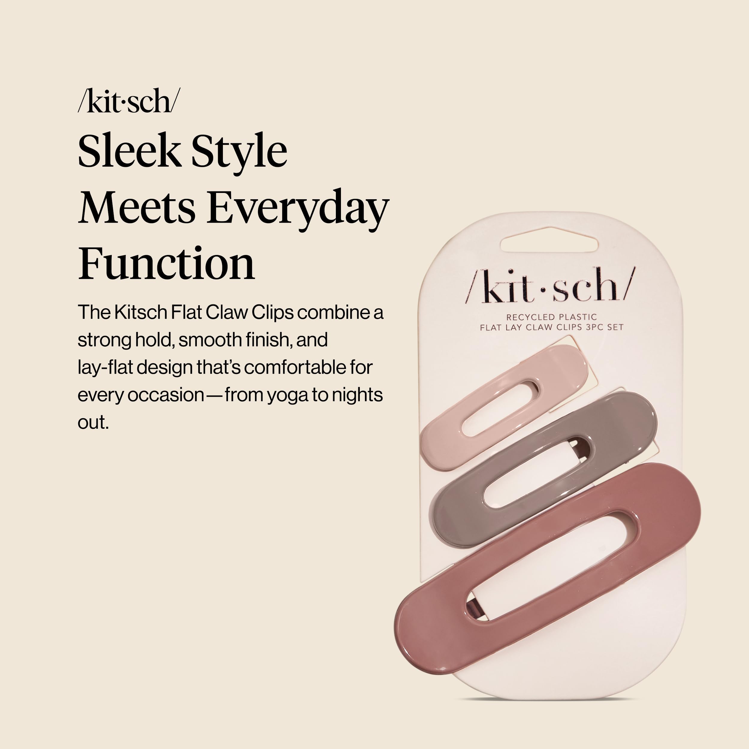 Kitsch pinzas planas con diseño cómodo para uso diario