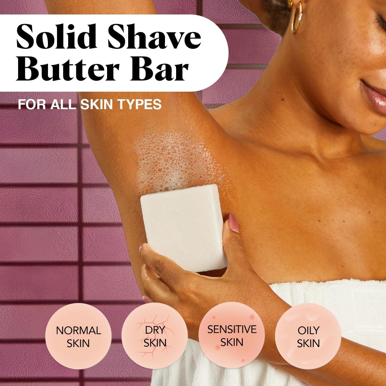 Kitsch plastic-free packaging emphasizes eco-friendly shaving routine.