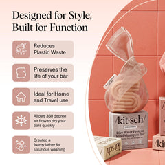 Kitsch recycled rPET mesh fabric adds durability while reducing waste
