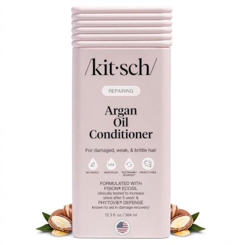 Kitsch Reparación Argán: botella visible para uso diario suave y fácil.