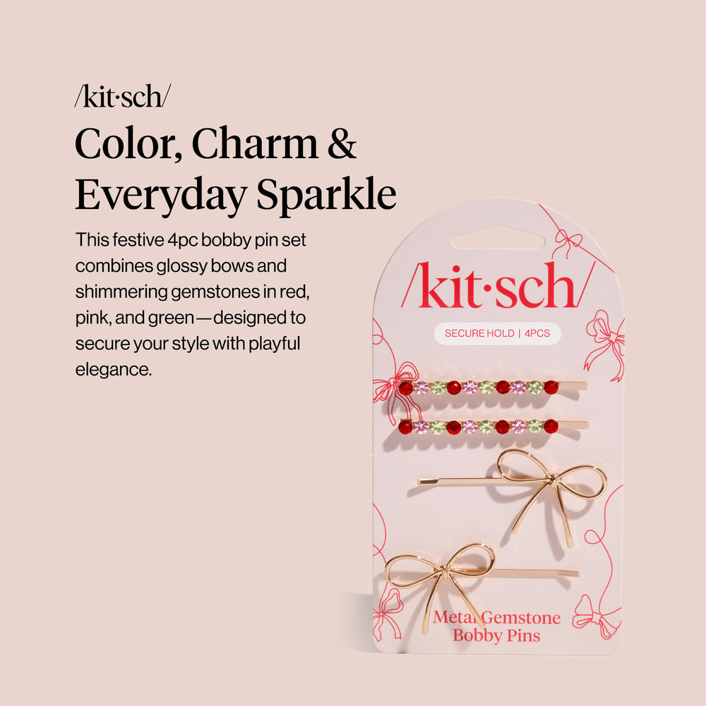 Kitsch rhinestone bow detail adds subtle shine to styles