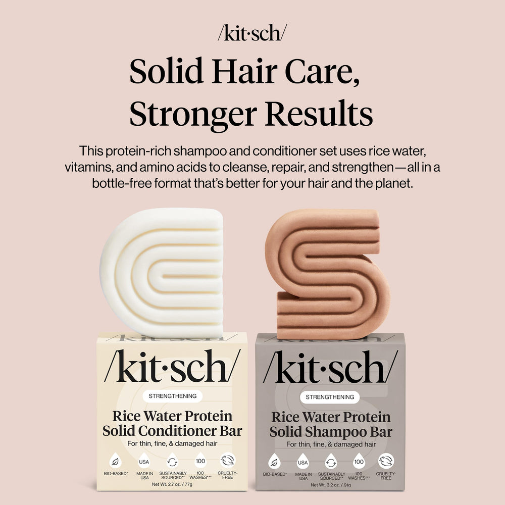 Kitsch Rice Water Protein Solid Set packaging on display