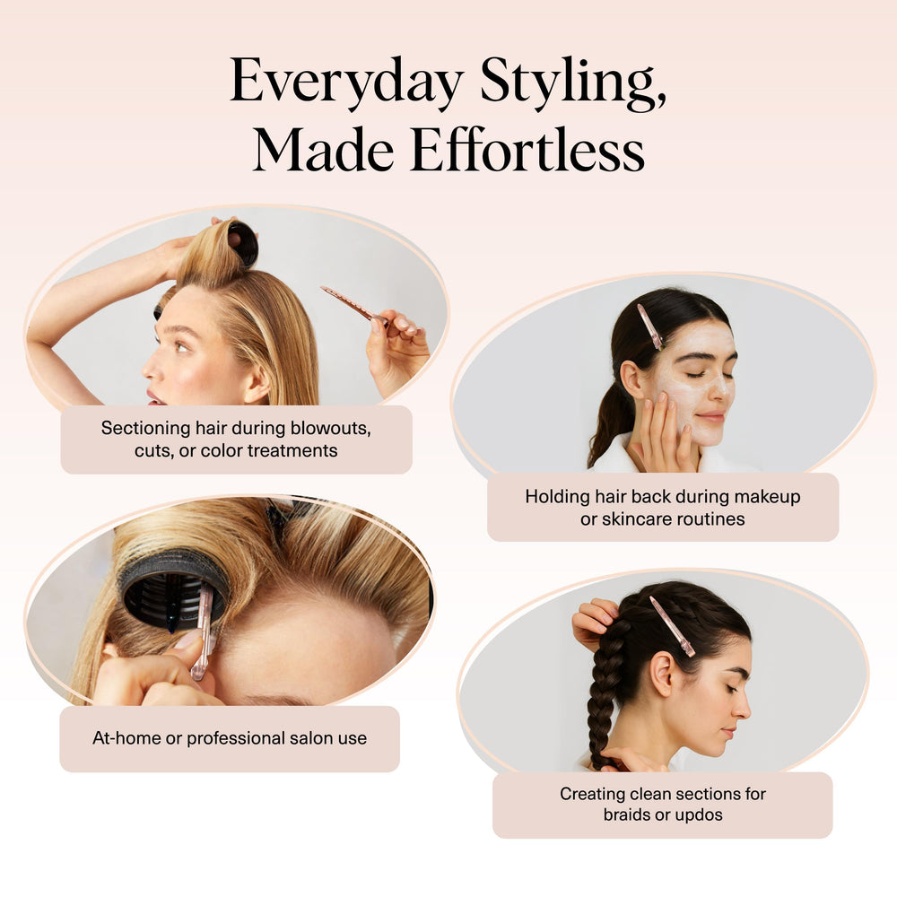 Kitsch rust-free aluminum clip resists corrosion in salon use