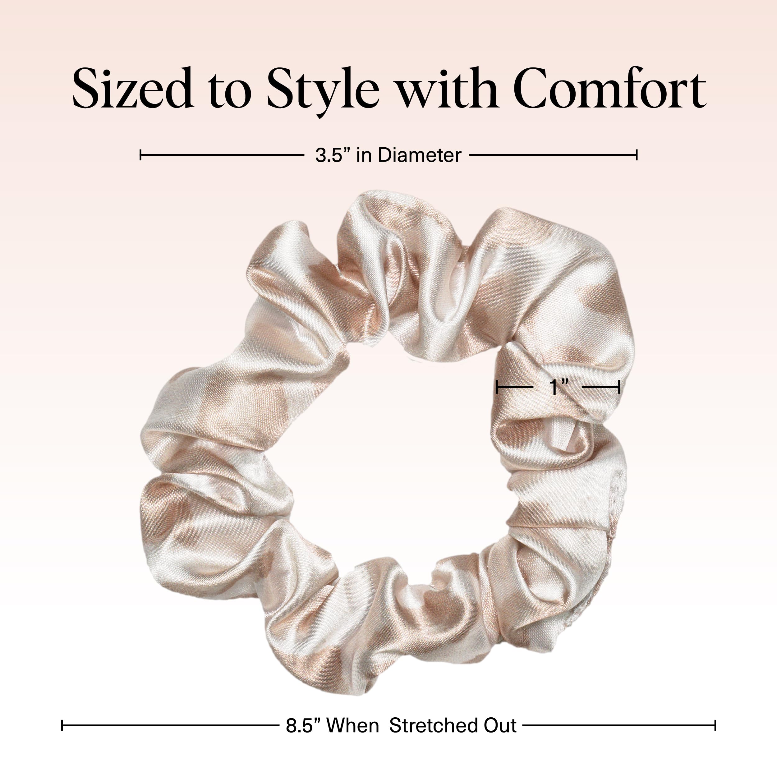 Kitsch satin hair ties reduce creasing for day-to-night wear.