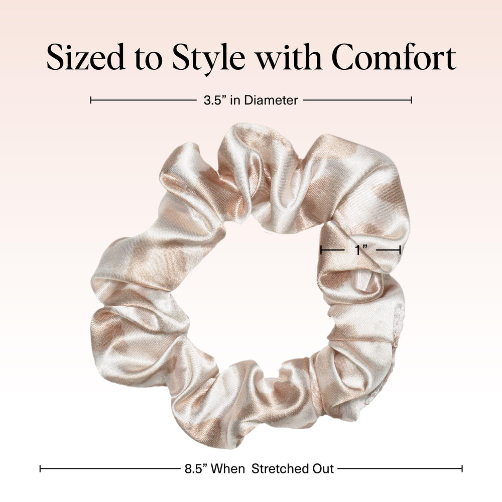 Kitsch satin hair ties reduce creasing for day-to-night wear.