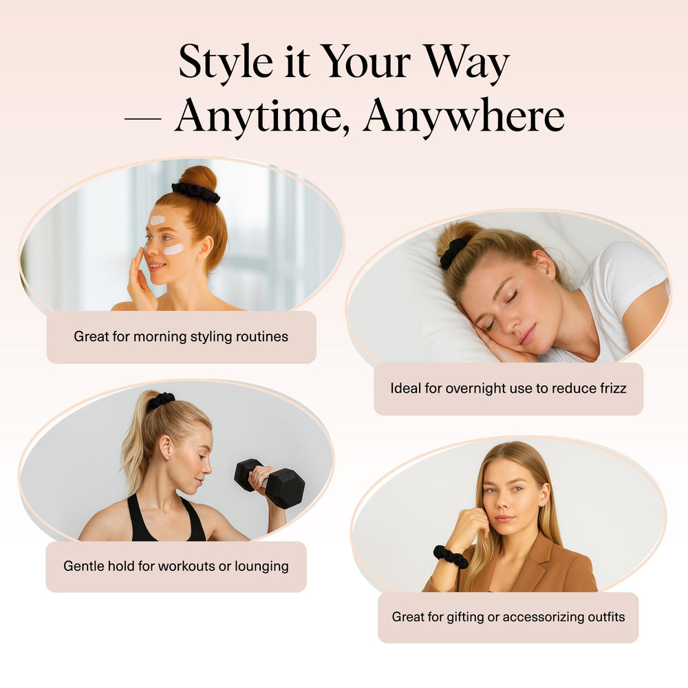Kitsch satin scrunchie for everyday style and versatile looks