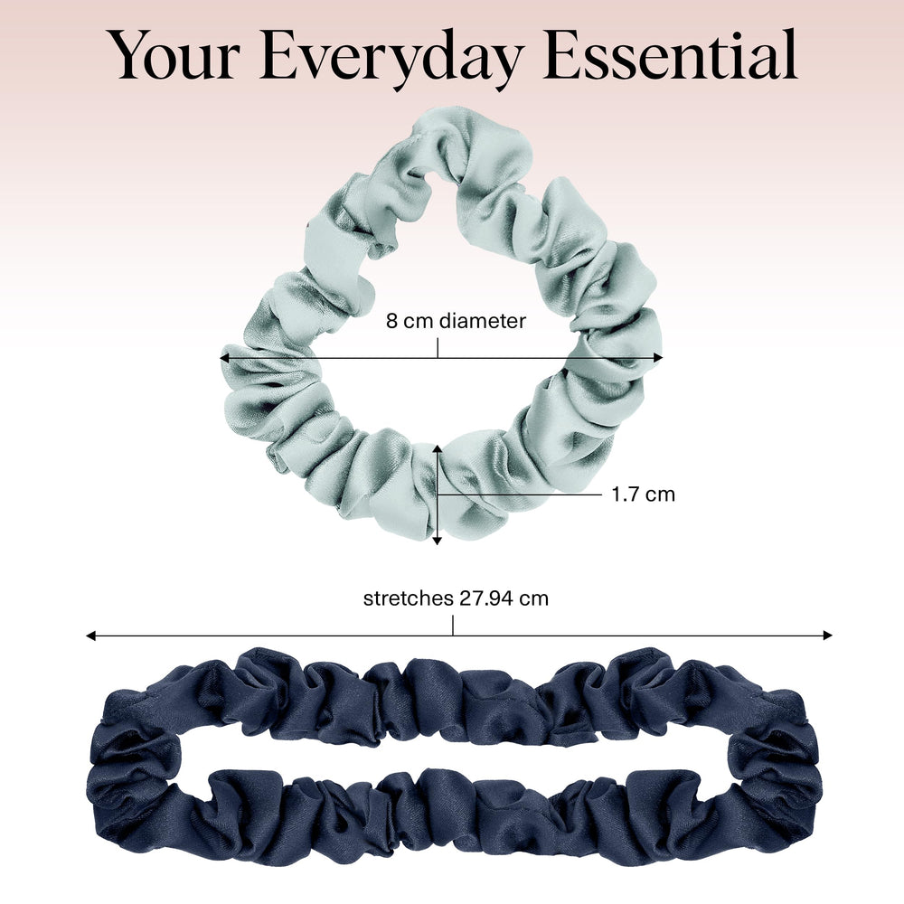 Kitsch satin scrunchies Garden Bouquet offer secure grip for versatile styling.