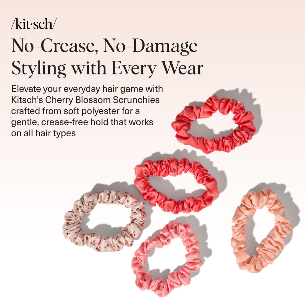 Kitsch Satin Scrunchie with no-crease elastic for gentle everyday wear.