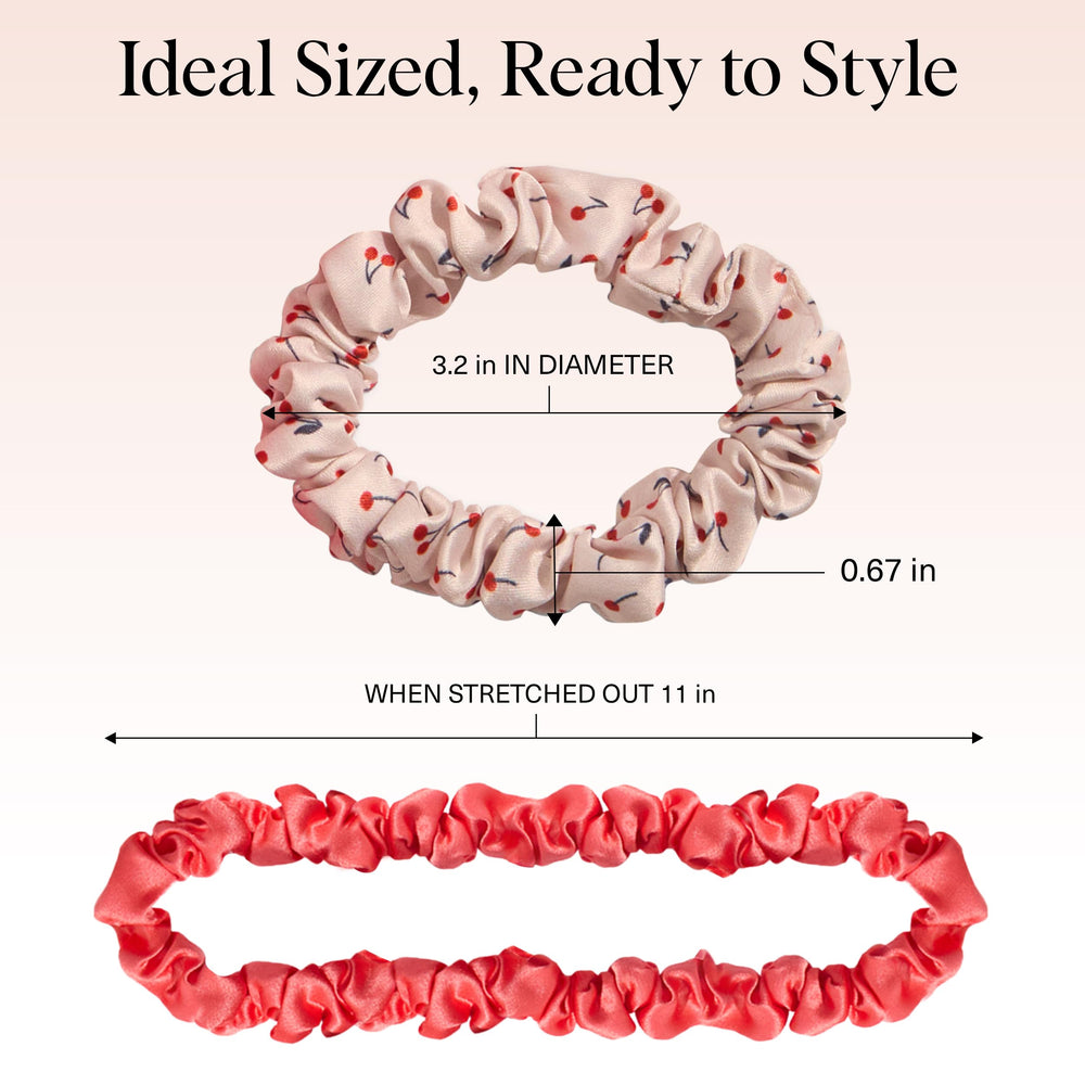 Kitsch Satin Scrunchies provide overnight comfort without leaving dents.