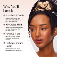 Scrunchies satin Kitsch sin pliegues para evitar marcas