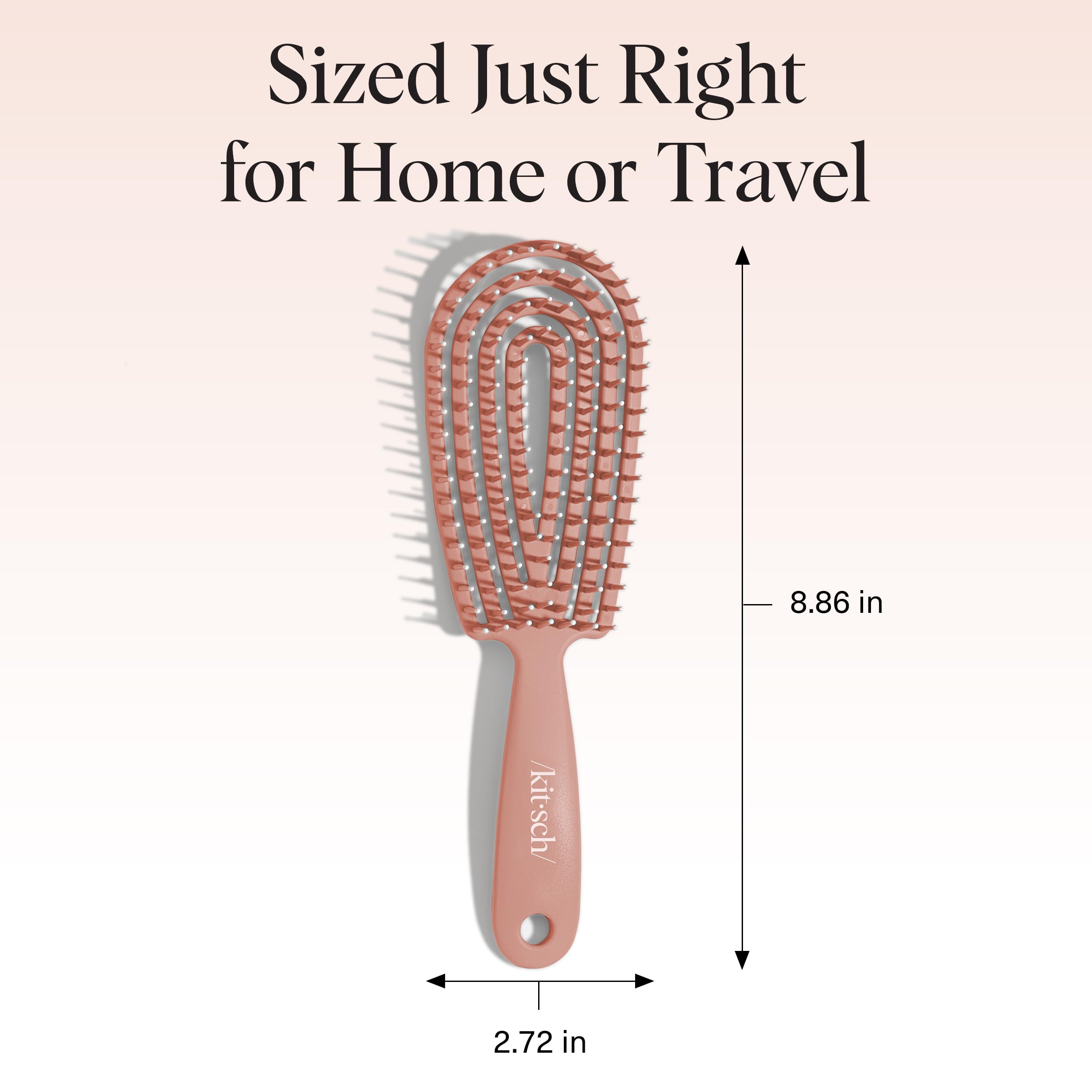 Kitsch scalp massage brush delivers gentle scalp comfort.