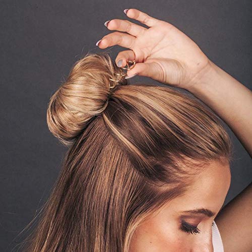 Kitsch chip-resistant spirals hold thick hair securely overnight.