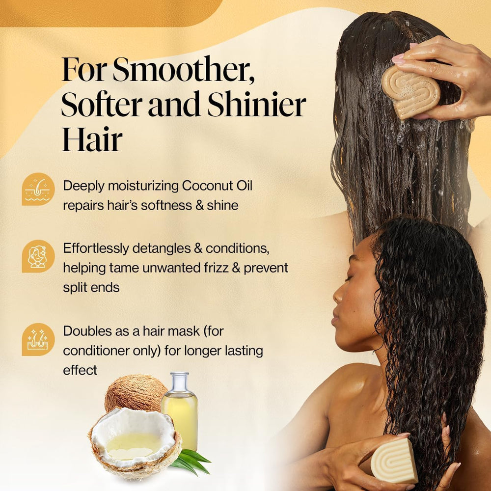Kitsch shampoo bar texture close-up ideal for gentle cleansing without stripping.