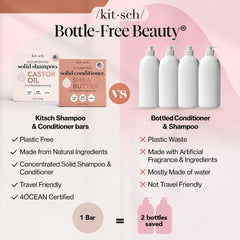 Kitsch solid hair care duo, USA-made, with clean ingredients.