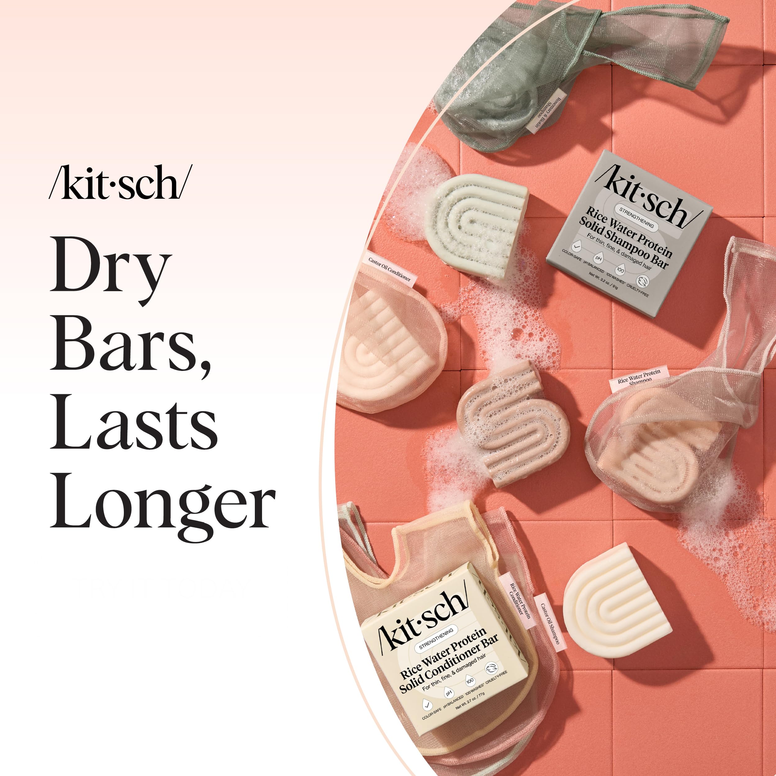 Kitsch shower organization hangs in the shower for easy access