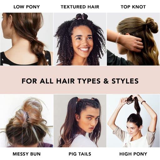 Kitsch small clear spiral hair ties stretch well and resize safely with heat or warm water.