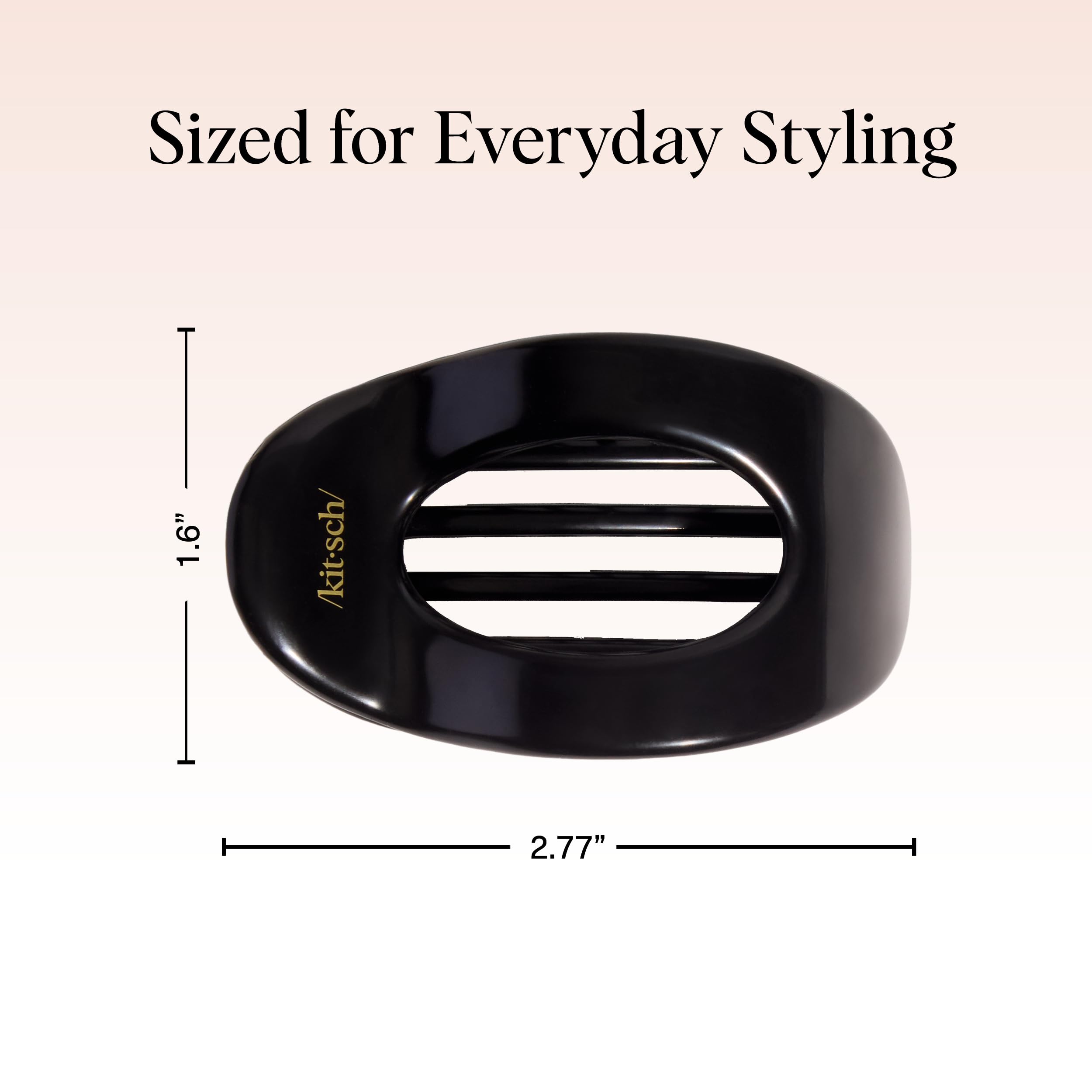 Kitsch small flat claw clip offers all-day comfort while resting, driving, or commuting.