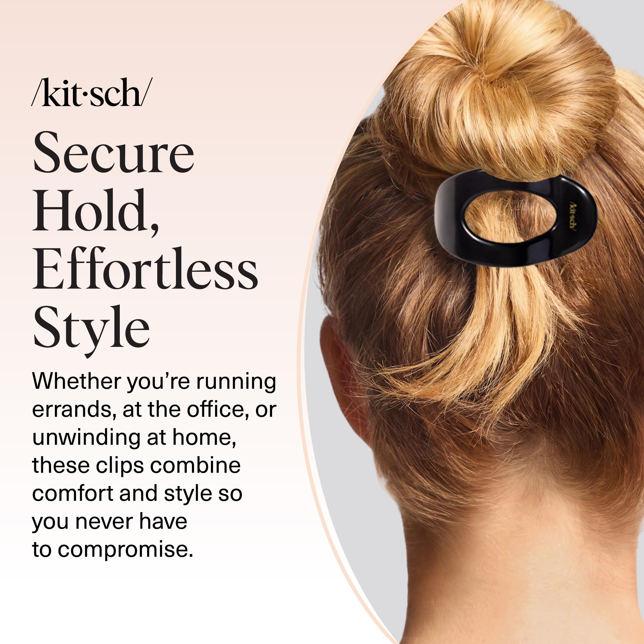 Kitsch small flat claw clip makes a stylish gift for women.