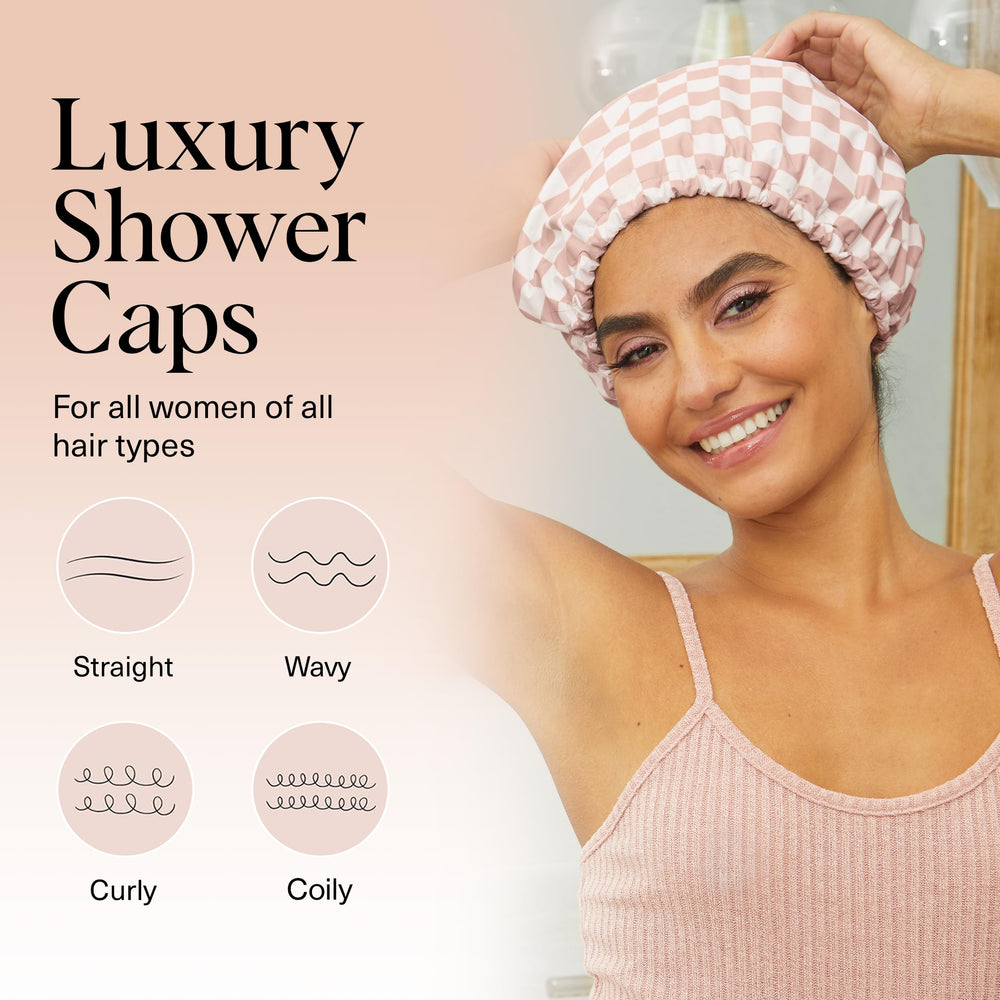 Kitsch sombrero ducha con cobertura total del cabello para días de lavado