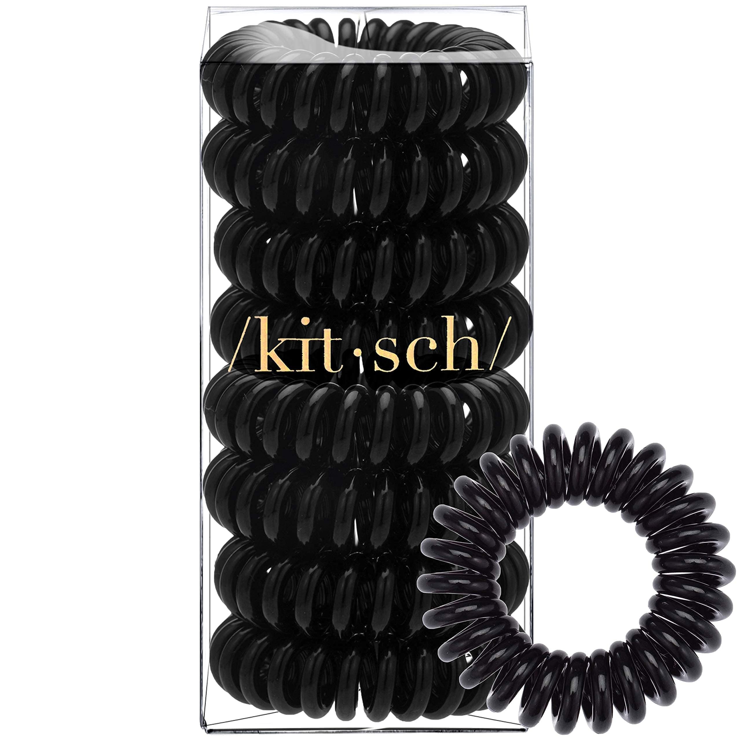 Kitsch spiral hair ties double as a discreet wrist accessory