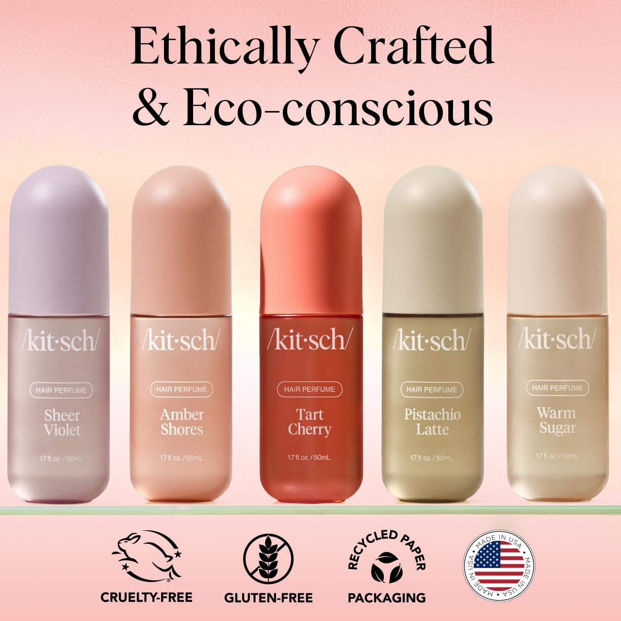 Kitsch Tart Cherry travel-sized 50mL packaging designed for travel.