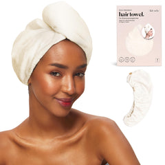 Kitsch toalla de cabello microfibra ultraabsorbente para secado rápido y suave.
