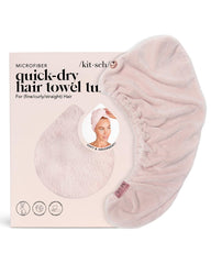 Kitsch toalla microfibra para cabello largo, alta absorción y comodidad diaria.