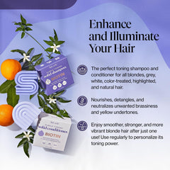 Kitsch purple conditioner bar smoothing blonde ends