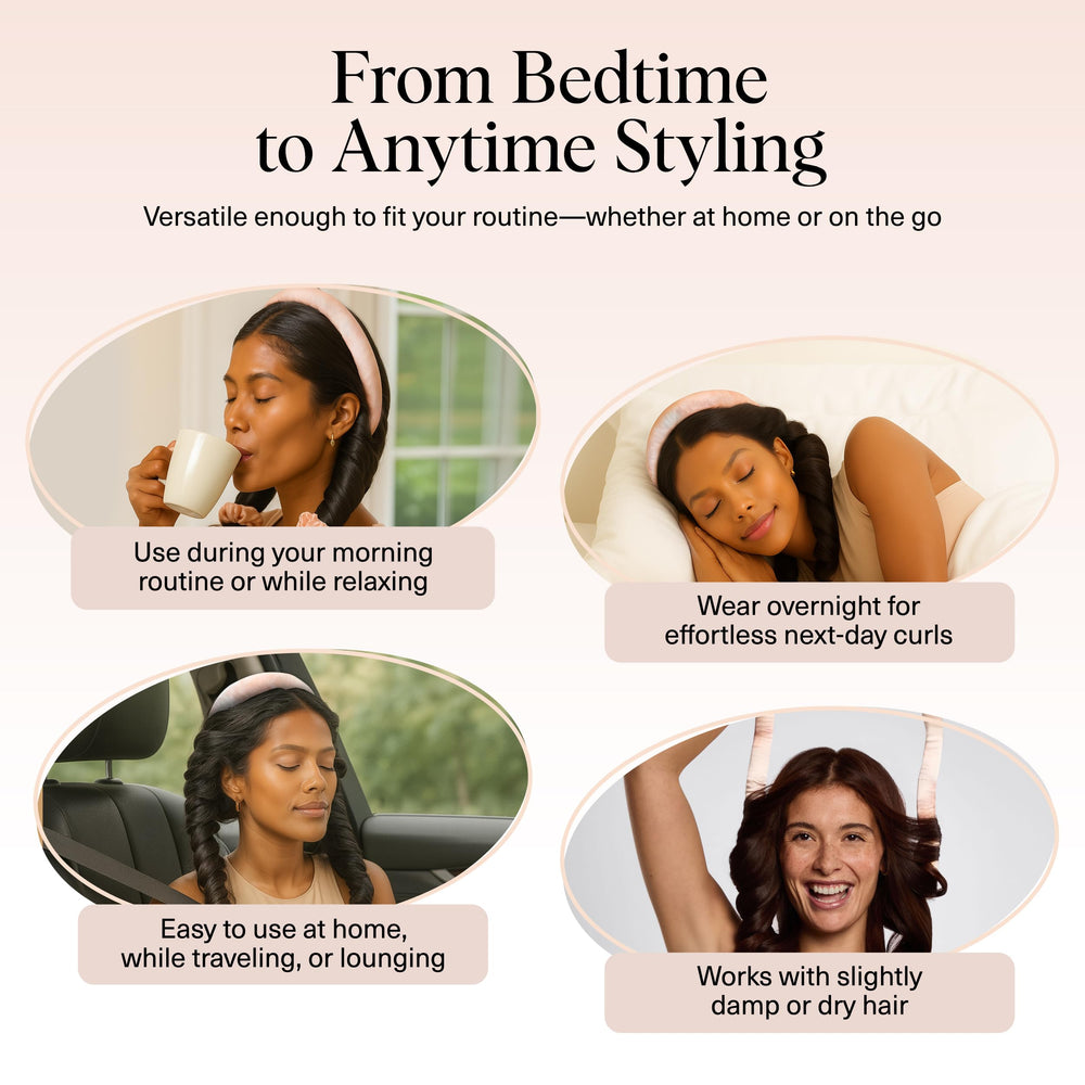 Kitsch easy wrap for quick, heat-free styling in minutes