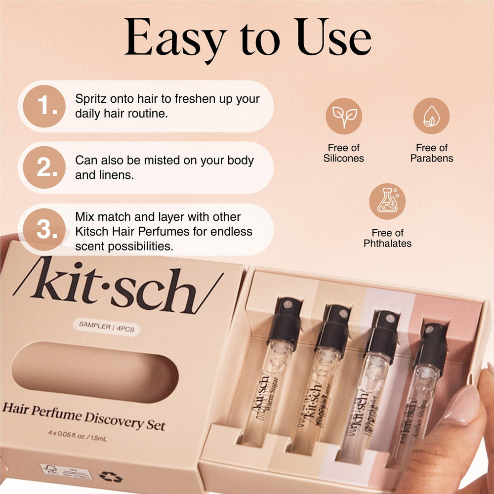 Kitsch Travel Hair Perfume mini for on-the-go freshness.