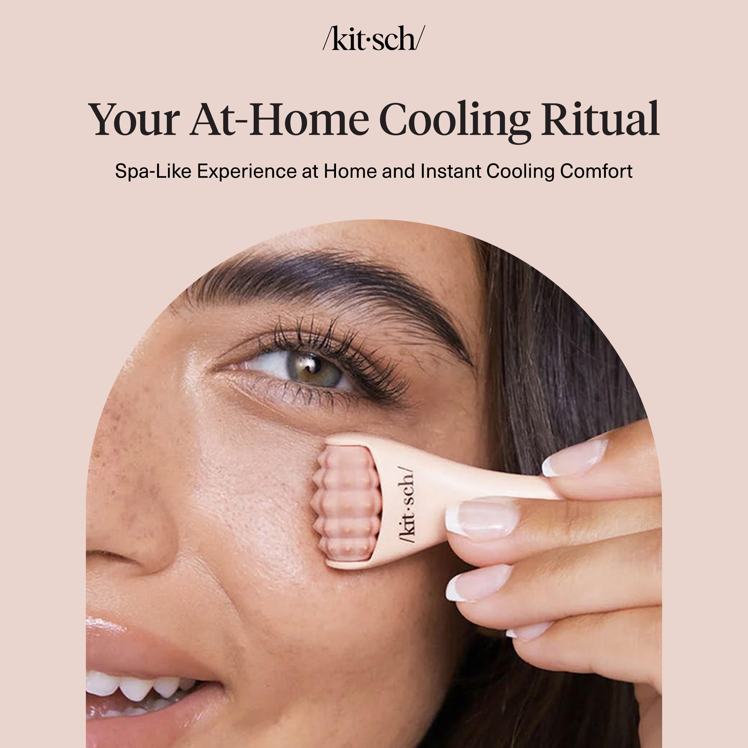 Kitsch travel-skincare set in a compact makeup bag for quick refresh.