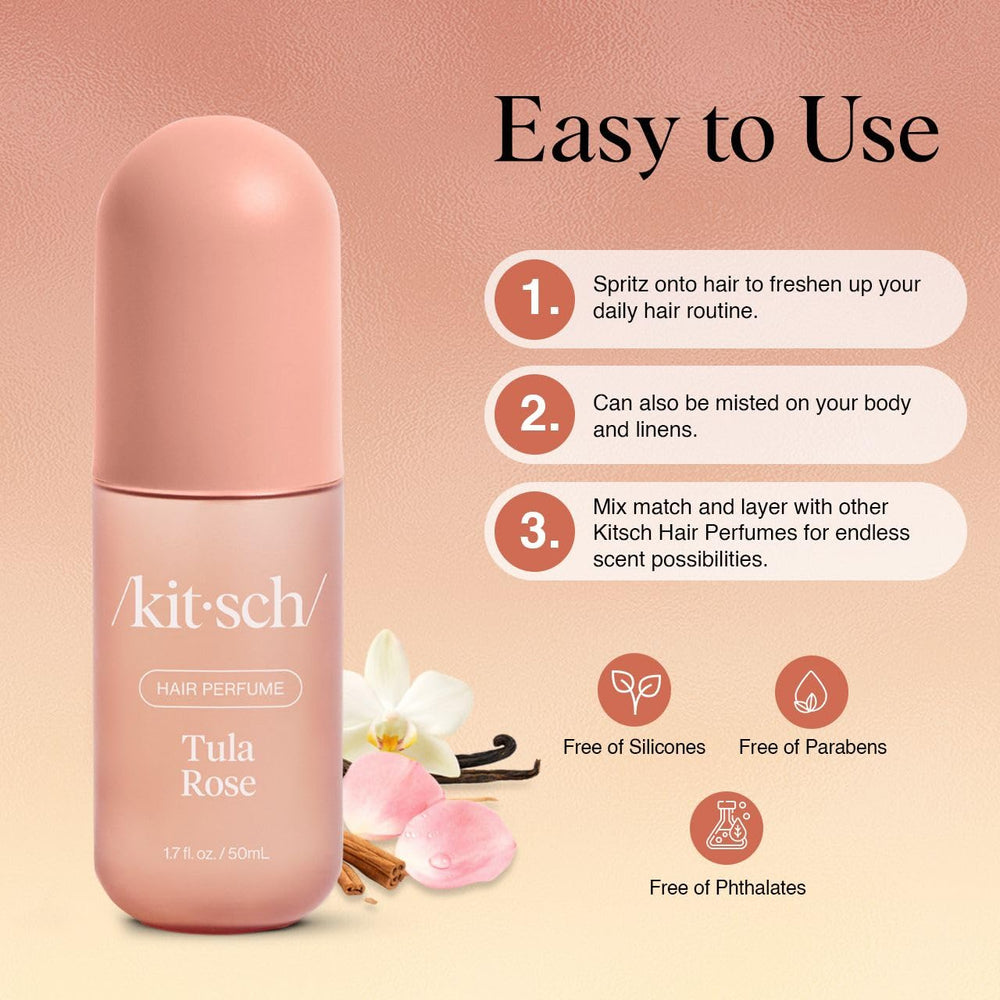 Kitsch Tula Rose body mist for a light floral touch