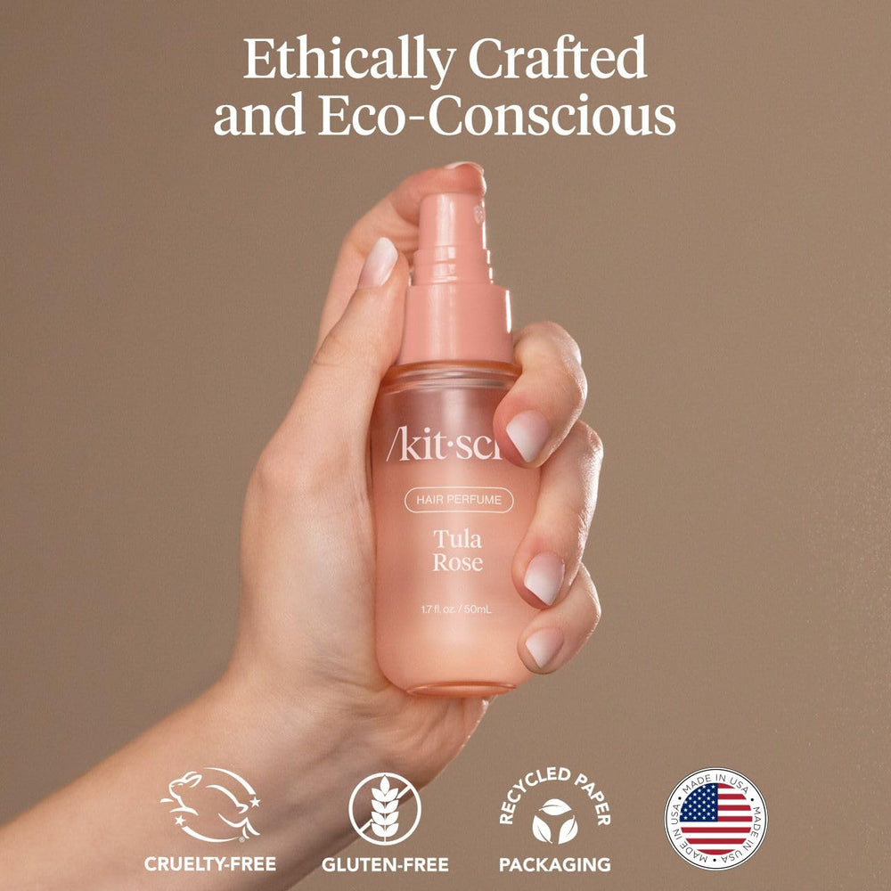 Kitsch Tula Rose travel-size mist for on-the-go use