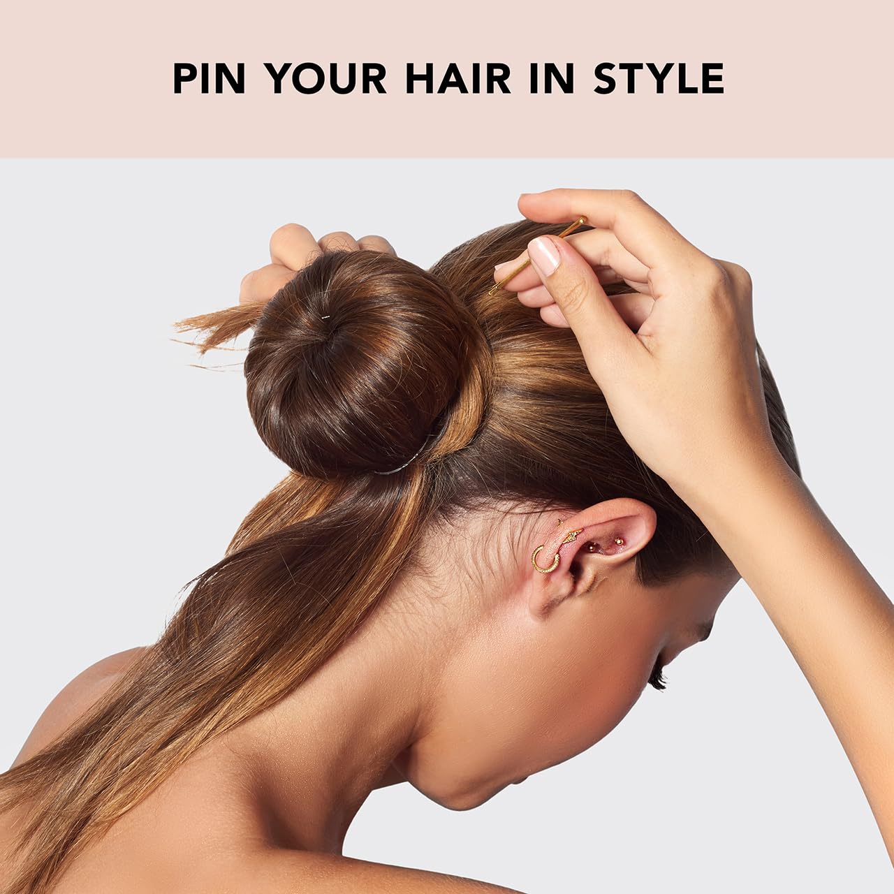 Kitsch U-Pin para todo tipo de cabello, uso versátil y discreto.