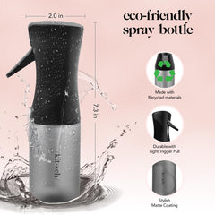 Kitsch ultra-fine mist bottle provides light hydration for curls and waves.