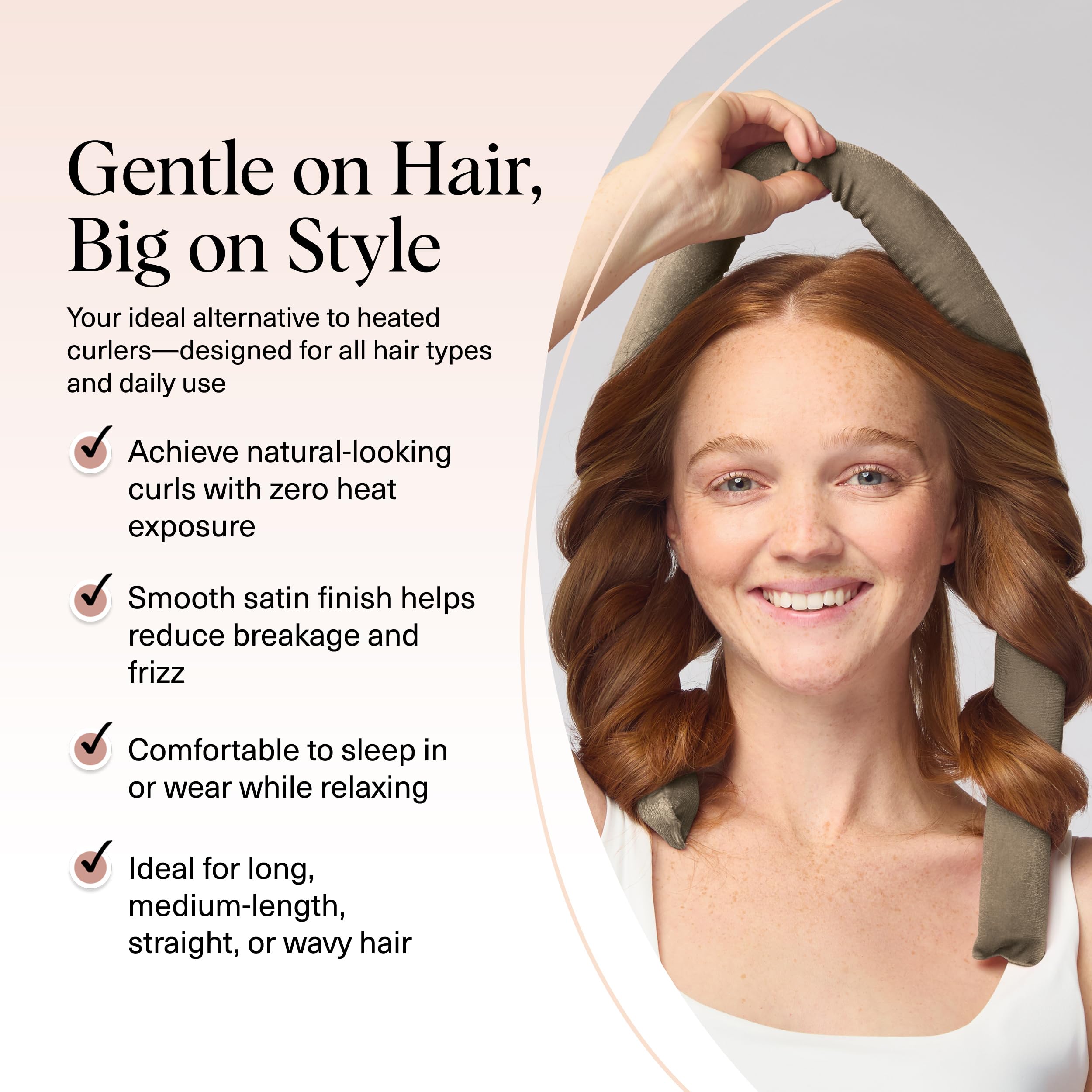 Kitsch Velvet XL overnight curling setup for easy styling.