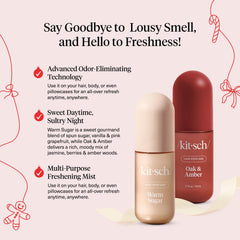 Kitsch Hair Perfume Warm Sugar bottle close-up, playful gourmand scent.