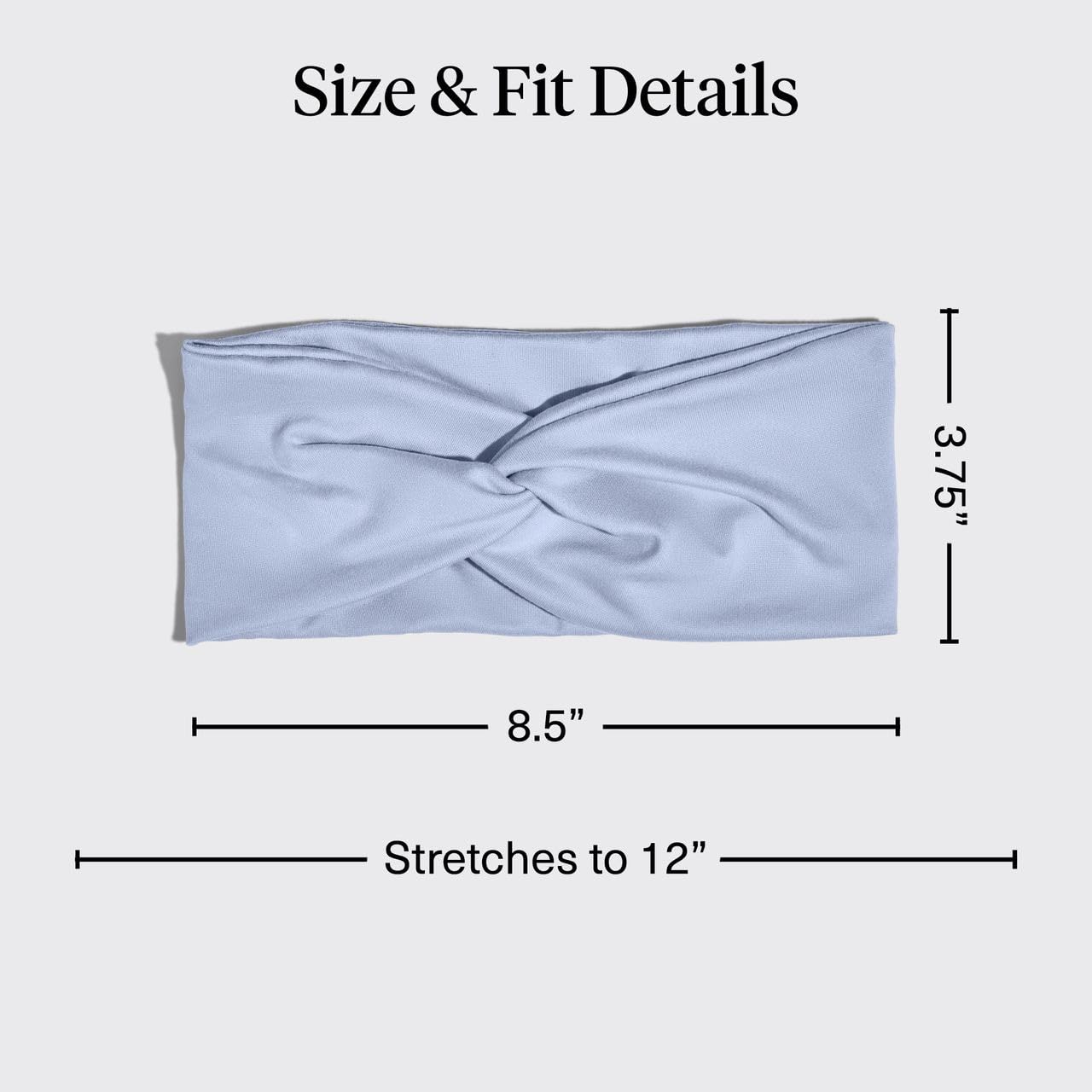 Kitsch wide headbands yoga-studio look, soft fabric for gentle stretches.