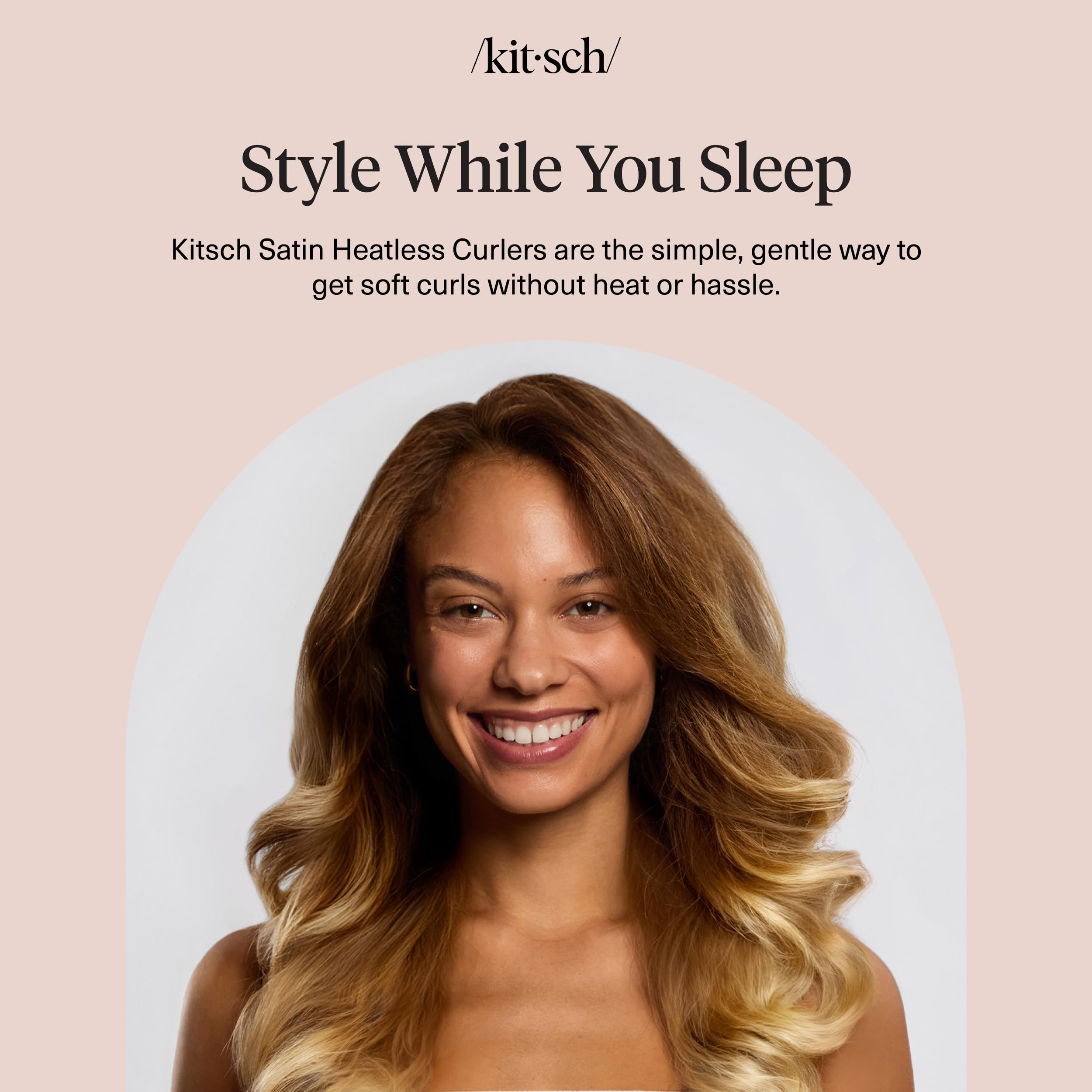 Kitsch XL Flexi Rods for overnight use create gentle curls while you sleep.